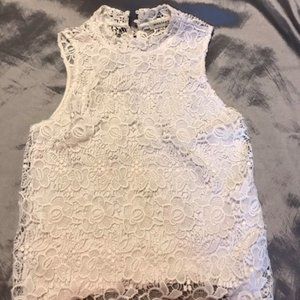 Monteau Lacy Top Off White